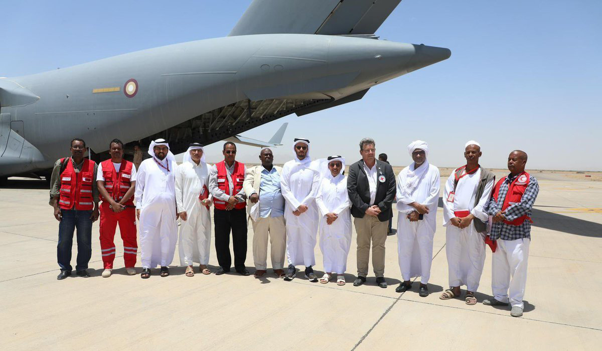 Qatari Plane Carrying Medical Aid Provided by ICRC Arrives in Port Sudan